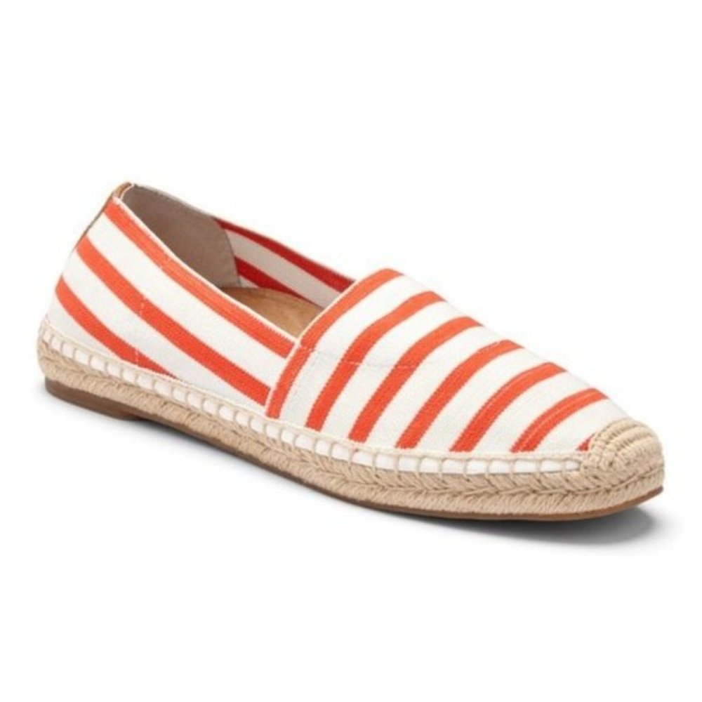 Vionic Valeri Espadrilles Orthopedic Striped Flats